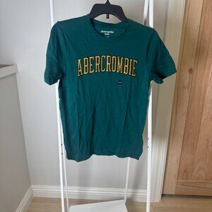 Abercrombie Green with Gold Stitched Lettering